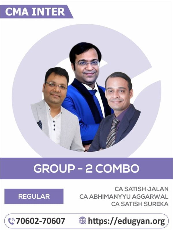 CMA Inter Group-II All Subject Combo By CA Satish Jalan, CA Abhimanyyu Aggarwal & CA Satish Sureka (2022 Syllabus)