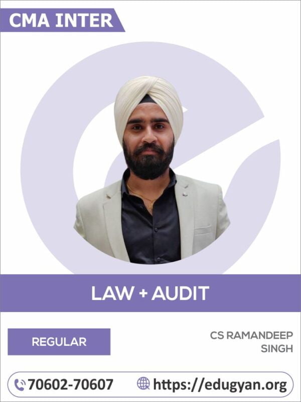 CMA Inter Law & Audit Combo By CS Ramandeep Singh (2022 Syllabus)