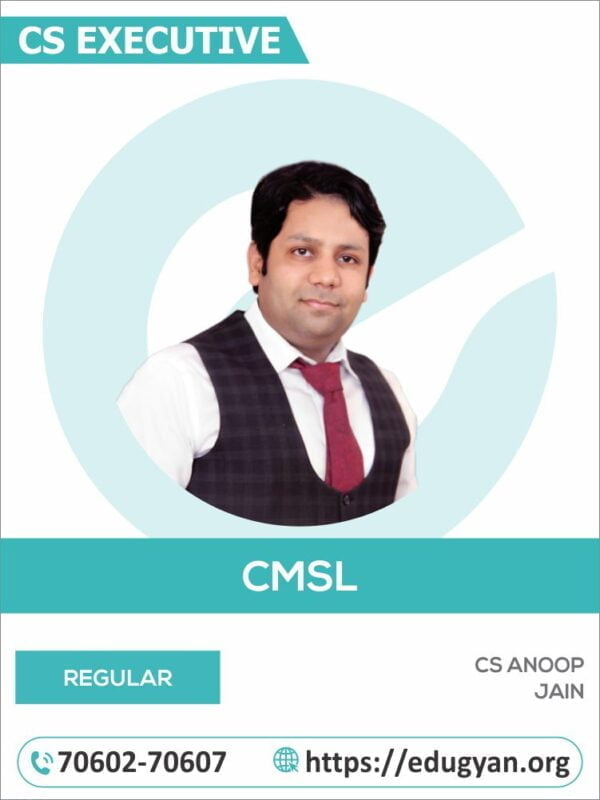 CS Executive Capital Market & Security Laws By CS Anoop Jain (2022 Syllabus)