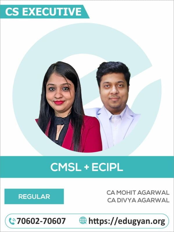CS Executive Module II CMSL & ECIL Combo By CA Mohit Agarwal & CA Divya Agarwal (2022 Syllabus)