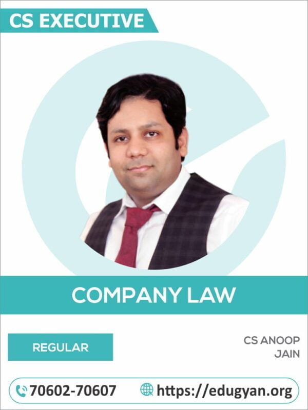 CS Executive Company Law & Practice By CS Anoop Jain (2022 Syllabus)