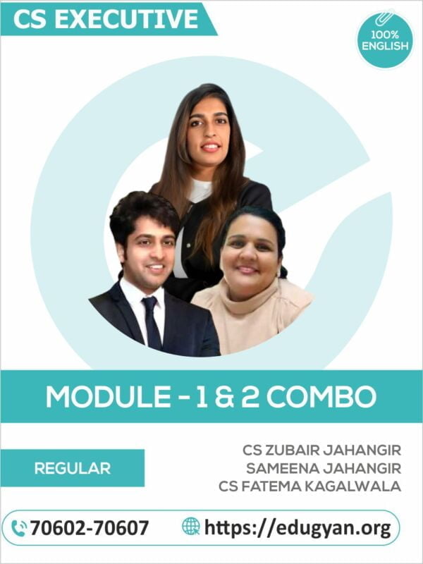 CS Executive Company Law, Tax Law & Practice, CMSL, ECIPL, JIGL,CAFM & SBIL Both Module (English) By CS Zubair Jahangir, Sameena Jahangir & CS Fatema Kagalwala (2022 Syllabus)