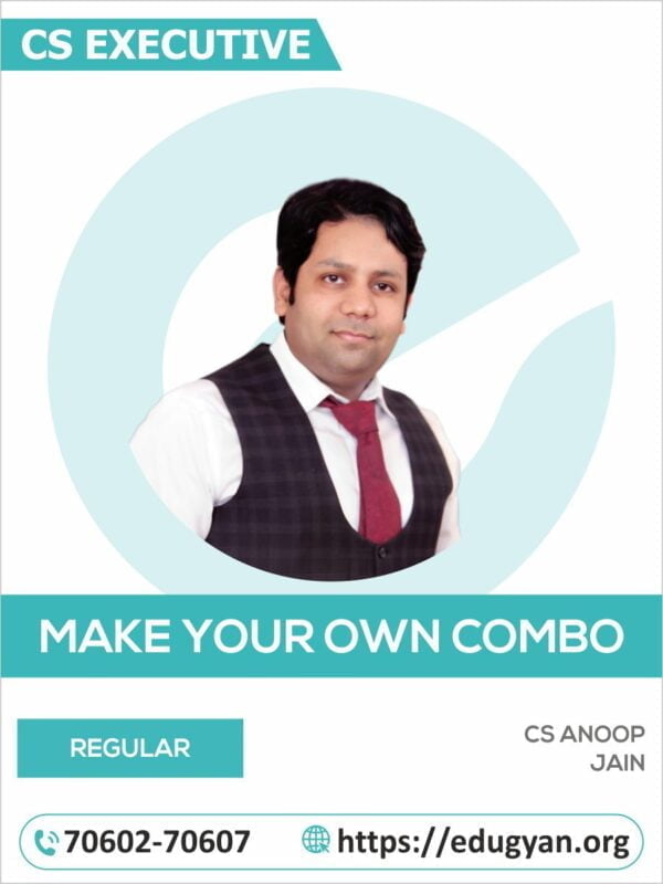 CS Executive Make Your Own Combo By CS Anoop Jain (2022 Syllabus)