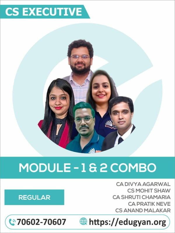 CS Professional Both Group Combo (Including Electives) By CA Divya Agarwal, CS Mohit Shaw, CA Shruti Chamaria, CA Pratik Neve & CS Anand Malakar (New Syllabus)