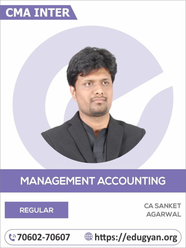 CMA Inter Management Accounting By CA Sanket Agarwal (New Syllabus)