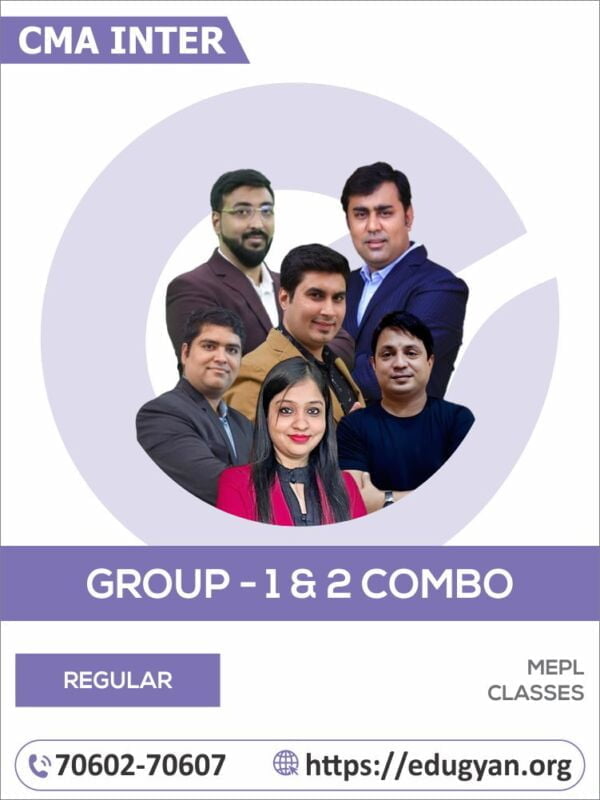CMA Inter Both Group- I & II All Subject Combo By CA Divya Agarwal, CA Prashant Sarda, CA Manoj Sharma, CA Piyusha Sarda & CA Pratik Neve
