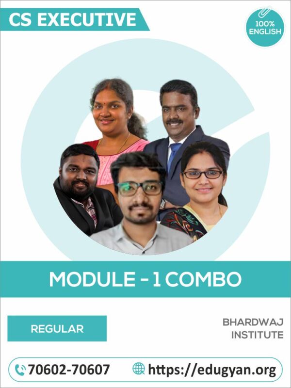 CS Executive Module I All Subject Combo By Bhardwaj Institute (English) (2022 Syllabus)