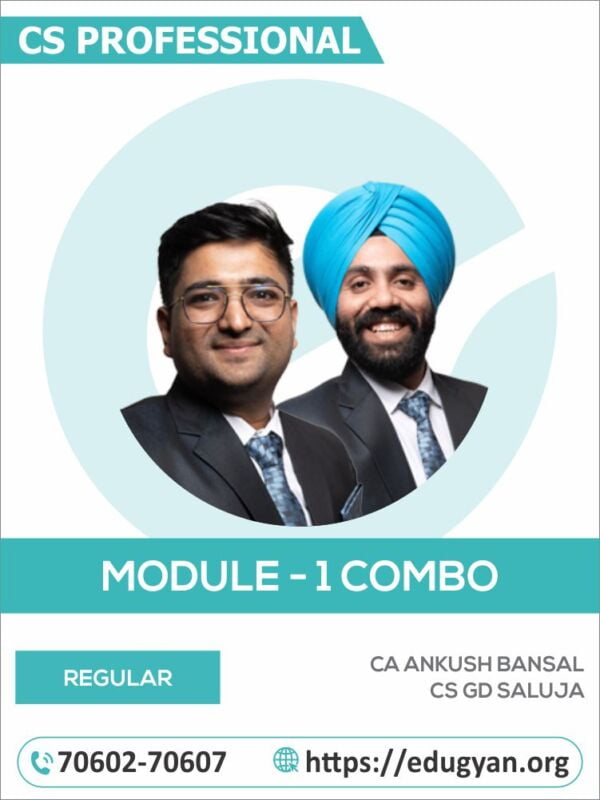 CS Professional Module- I Combo By CA Ankush Bansal & CS GD Saluja (New Syllabus)