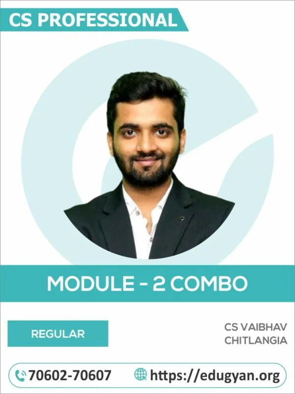 CS Professional Module II All Subject Combo By CS Vaibhav Chitlangia (New Syllabus)