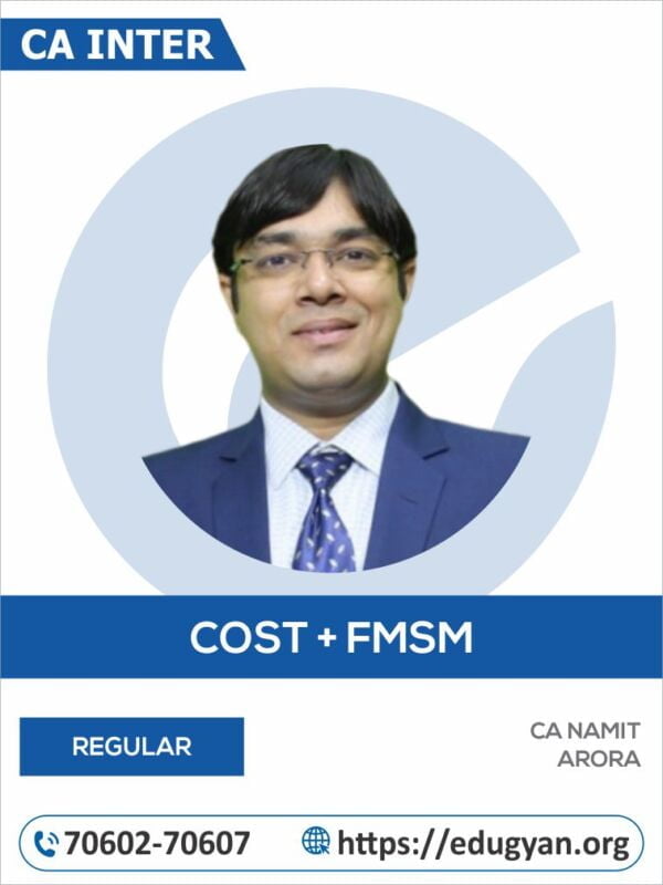 CA Inter Cost Accounting & FM-SM Combo By CA Namit Arora