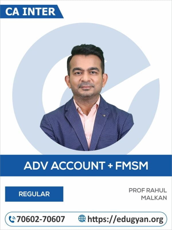 CA Inter Adv Accounts & Financial Management & Strategic Management (FM-SM) Combo By CA Rahul Malkan