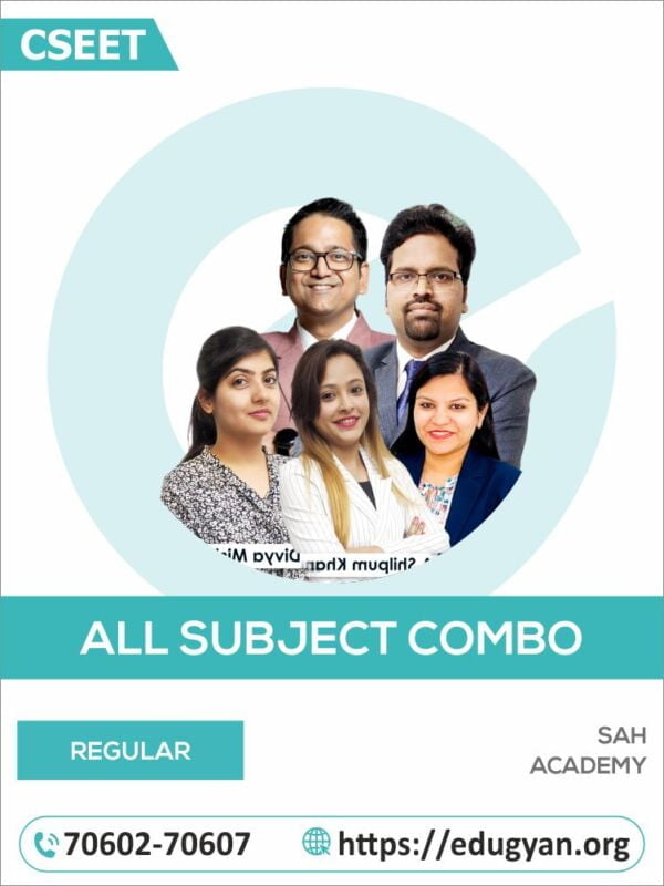 CSEET All Subject Combo By CA Raj K Agrawal, Ankit Srivastav, CA Aishwarya Khandelwal, CA Shilpum Khanna & Divya Mishra