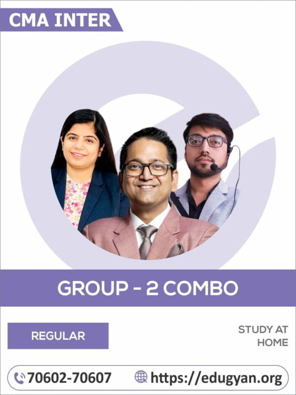 CMA Inter Group II All Subject Combo By Study At Home (CA Raj K Agrawal, CA Raghav Goel & CA Chahak Bahl) (2022 Syllabus)