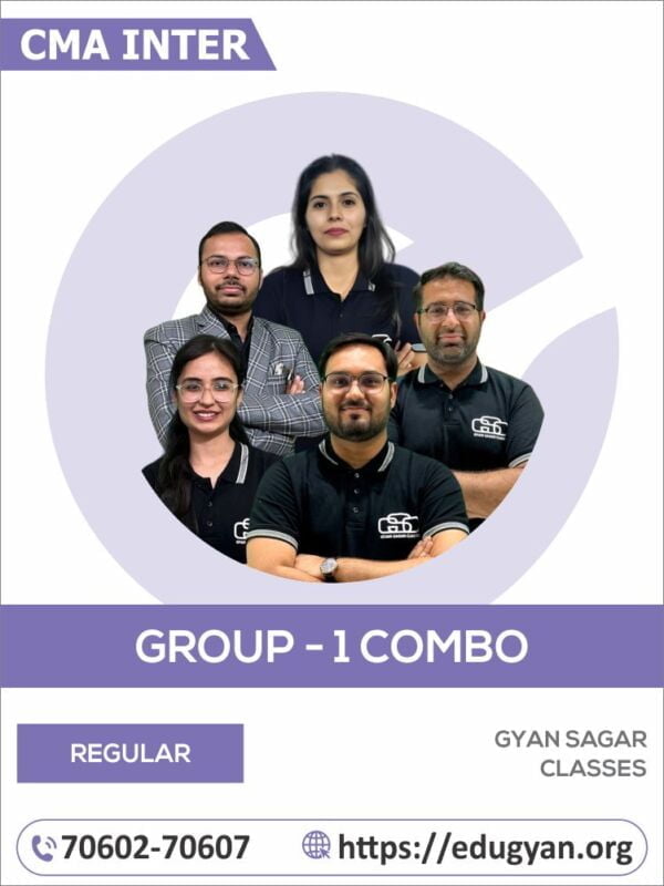 CMA Inter Group-I All Subject Combo By CMA Akshay, MBA Shivam, CS Dilip, CS, LLM Prachi & CS Disha Mam