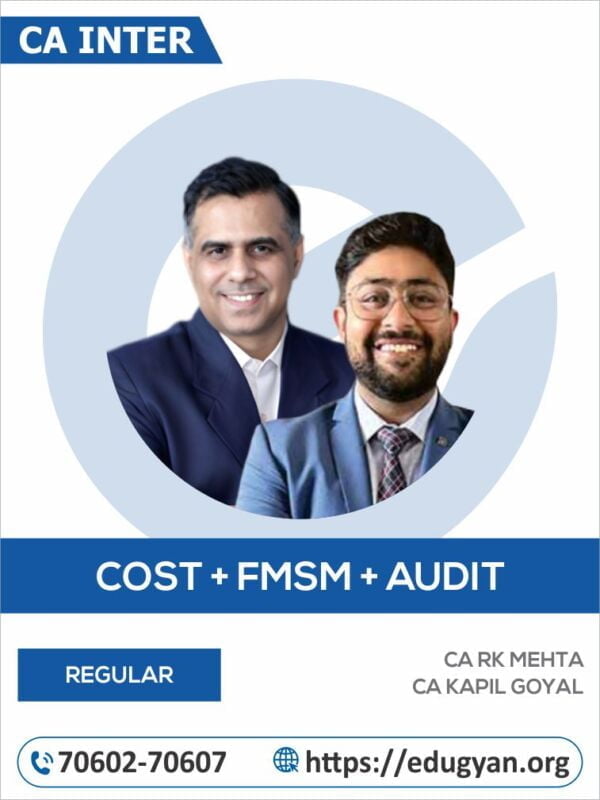 CA Inter Audit & FM-SM Combo By CA Kapil Goyal & CA RK Mehta