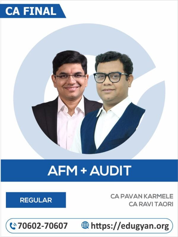 CA Final AFM & Audit Combo By CA Pavan Karmele & CA Ravi Taori (New Syllabus)