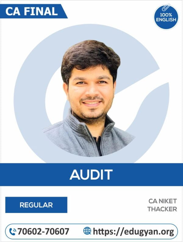 CA Final Advanced Audit Regular By CA Niket Thacker (English) (New Syllabus)