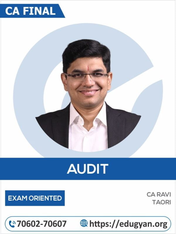 CA Final Advanced Auditing & PE Exam Oriented By CA Ravi Taori (New Syllabus)