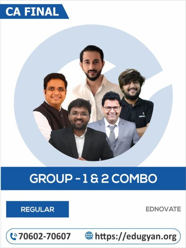 CA Final Group- I & II All Subject Combo By Ednovate (New Syllabus)