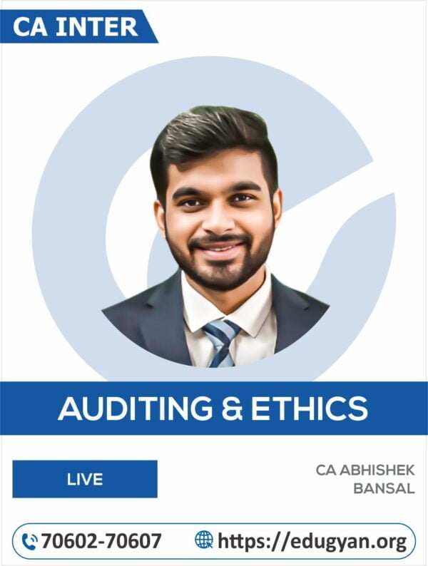 CA Inter Audit & Ethics By CA Akash Pednekar (Live Batch For May/Sep 2025 & Onwards)