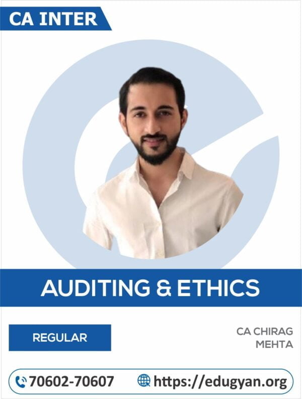 CA Inter Audit & Ethics By CA Chirag Mehta (New Syllabus)