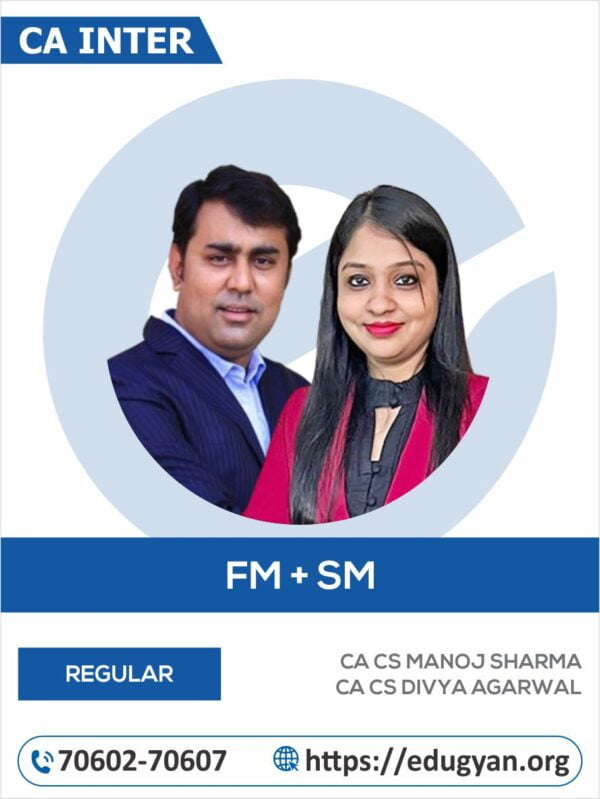 CA Inter Financial Management & Strategic Management By CA Manoj Sharma & CA CS Divya Agarwal (New Syllabus)