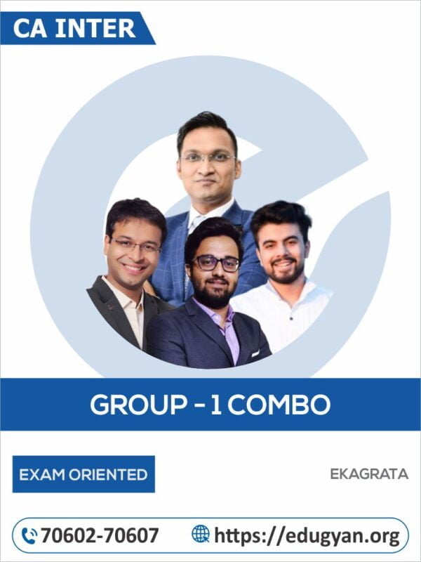 CA Inter Group I All Subject Fast Track Combo By Ekagrata (CA Anshul Agarwal, CA Adarsh Joshi, CA Nishant Kumar & CA Mohit Patidar) (New Syllabus)