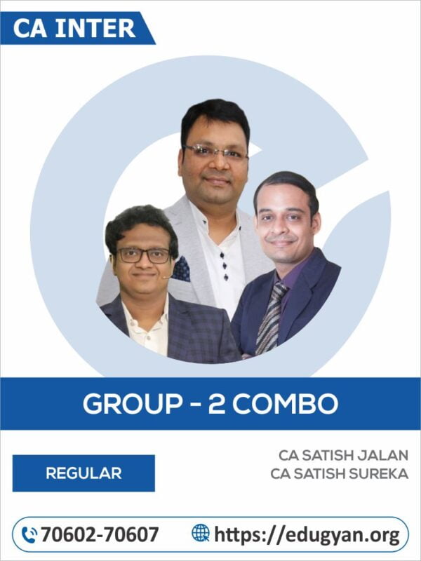 CA Inter Group-II Combo By CA Satish Jalan, CA Satish Sureka & CA Siddharth Agarwal (2022 Syllabus)