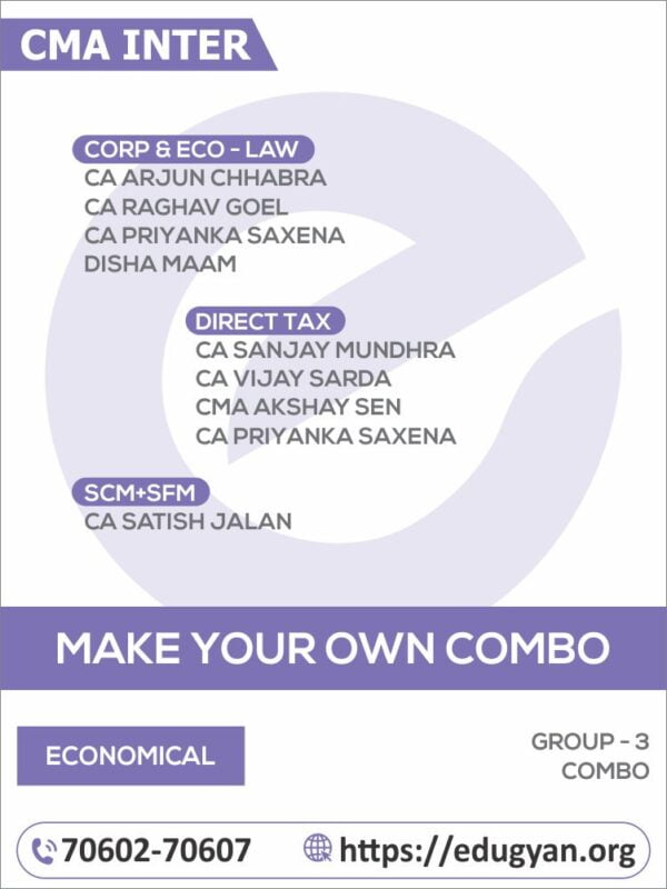 CMA Final Group III Student Jaise Chahey (Economical Batch) By SJC Institute (2022 Syllabus)