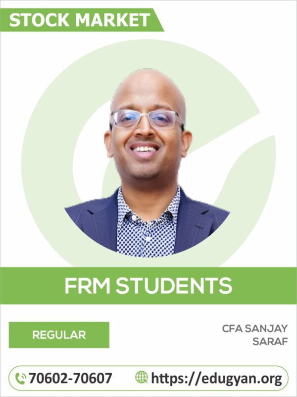 FRM Part- I By CFA Sanjay Saraf (Stock Market Programs for FRM Students)