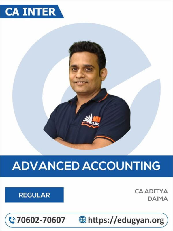 CA Inter Advanced Accounting By CA Aditya Daima (New Syllabus)