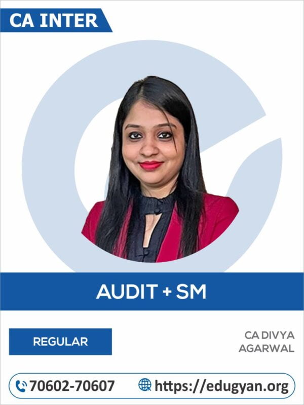 CA Inter Audit & Strategic Management Combo By CA Divya Agarwal (New Syllabus)