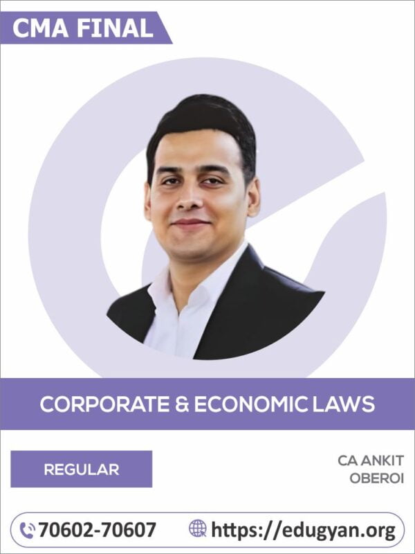 CMA Final Corporate & Economic Law By CA Ankit Oberoi (2022 Syllabus)