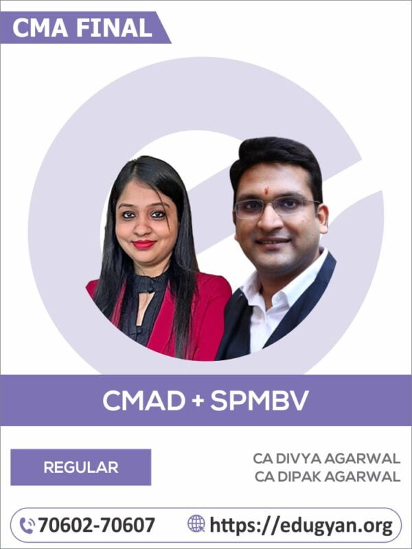 CMA Final Cost Management Audit & SPM-BV Combo By CA Divya Agarwal & CA Dipak Agarwal (2022 Syllabus)