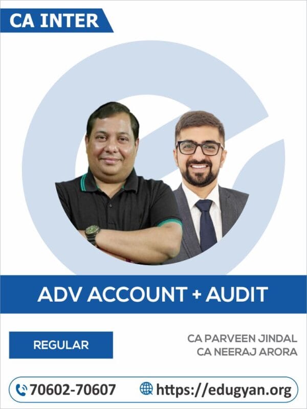 CA Inter Advance Accounts & Audit Combo By CA Parveen Jindal & CA Neeraj Arora (New Syllabus)