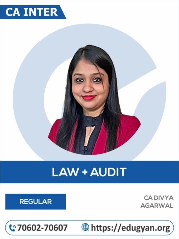 CA Inter Law & Audit Combo By CA Divya Agarwal (New Syllabus)