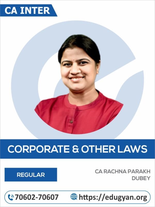 CA Inter Law By CA Rachna Parakh Dubey (New Syllabus)