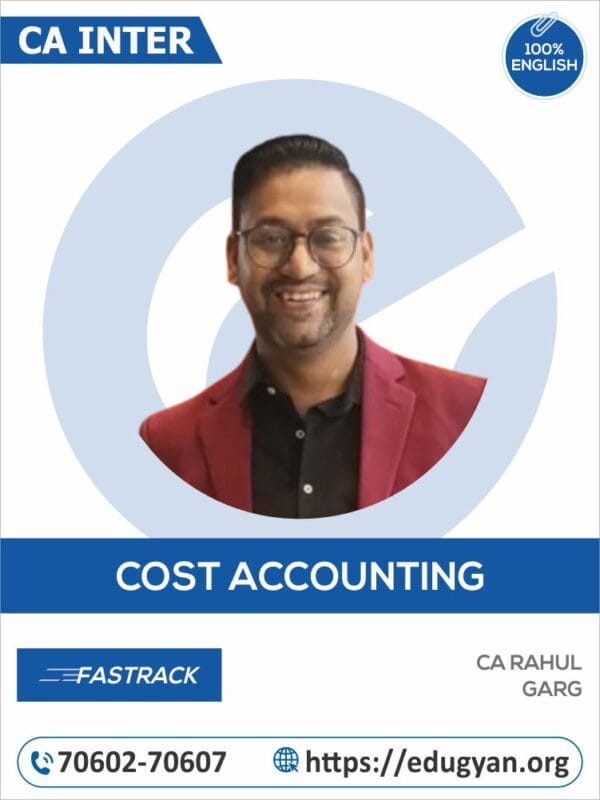 CA Inter Cost & Management Accounting Fast Track By CA Rahul Garg (English) (New Syllabus)