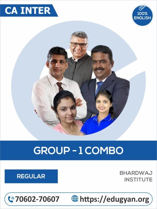 CA Inter Group- I All Subject Combo By Bhardwaj Institute (English) (New Syllabus)