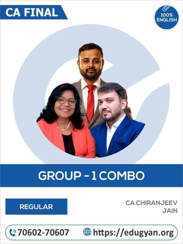 CA Inter Group-I All Subject Combo By CA Chiranjeev Jain Classes (English) (New Syllabus)