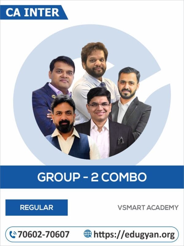 CA Inter Group- II Exam Oriented All Subjects Combo By VSmart Academy (New Syllabus)