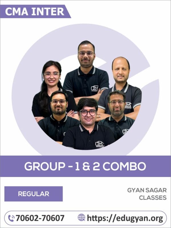 CMA Inter Both Group Combo By CMA Akshay Sen, MBA Shivam Sir, CS Dilip, CS Prateek Sir, CS Disha & CS, MBA Chandan (2022 Syllabus)