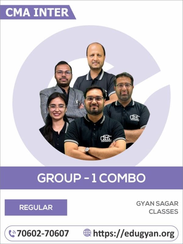 CMA Inter Group-I All Subject Combo By CMA Akshay, MBA Shivam Sir, CS Dilip, CS Prateek Sir & CS Disha Mam (2022 Syllabus)