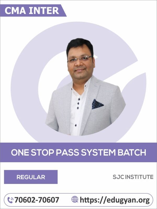 CMA Inter One Stop Pass System Batch By SJC Institute (2022 Syllabus)