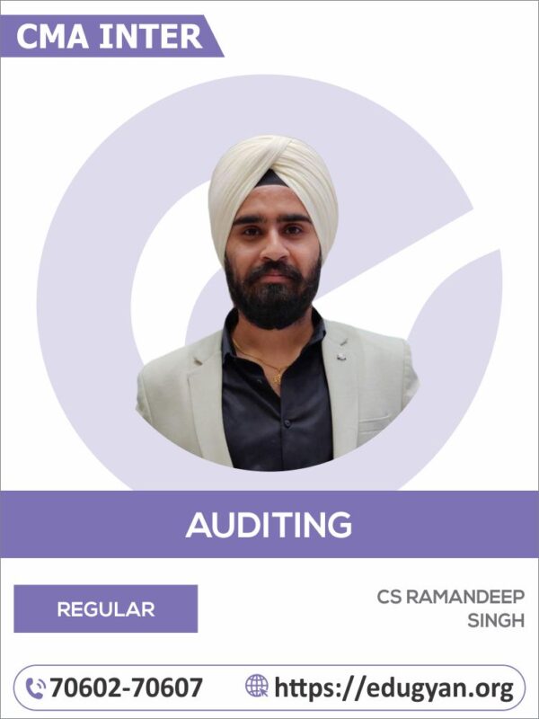 CMA Inter Audit By CS Ramandeep Singh (For June/Dec 2025 & Onwards)