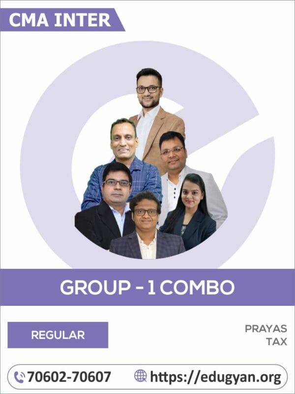 CMA Inter Group- I Combo By Prayas Tax (For June/Dec 2025 & Onwards)