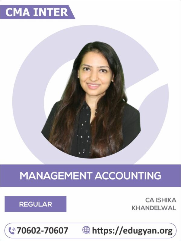 CMA Inter Management Account By CA Ishika Khandelwal (For June/Dec 25 & Onwards)